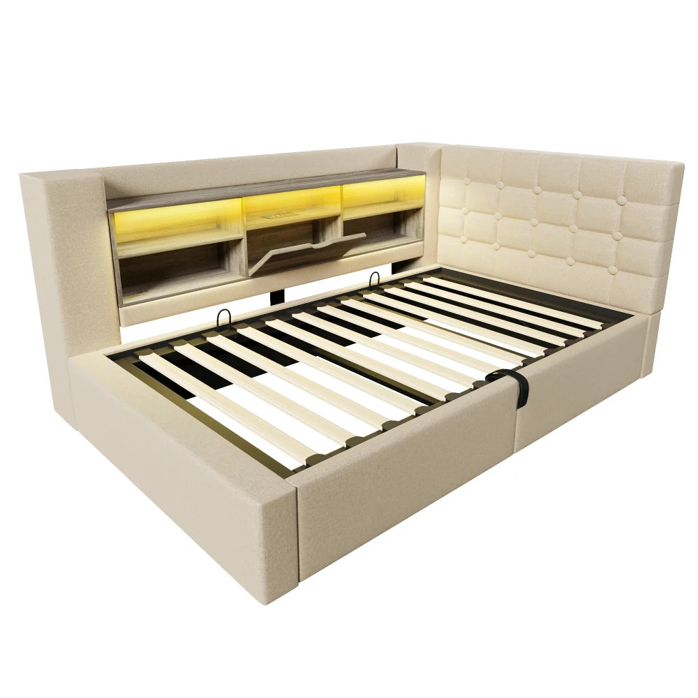 Lit moderne LED et rangement
