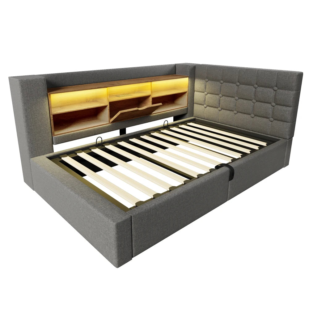 Lit moderne LED et rangement